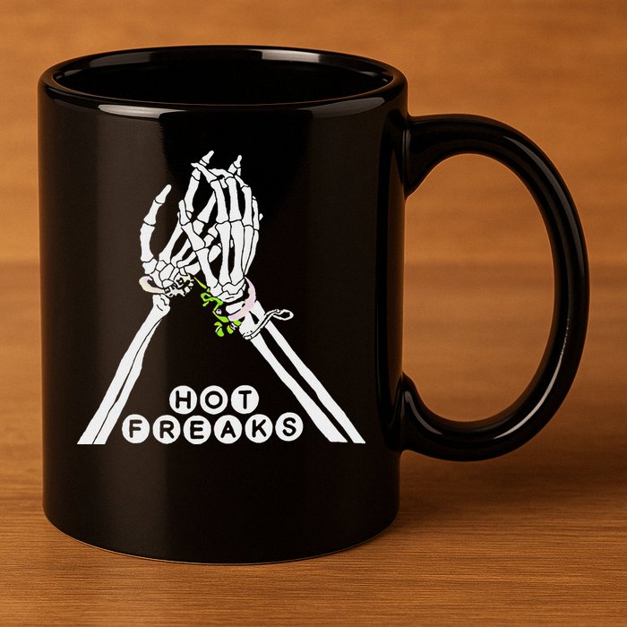Skull Hand Hot Freaks Sweaty Bones 11oz C Handle Ceramic Mug