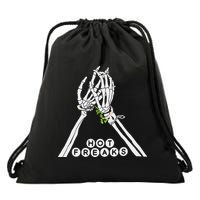Skull Hand Hot Freaks Sweaty Bones Drawstring Bag