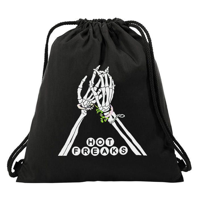 Skull Hand Hot Freaks Sweaty Bones Drawstring Bag