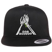 Skull Hand Hot Freaks Sweaty Bones Flat Bill Trucker Hat