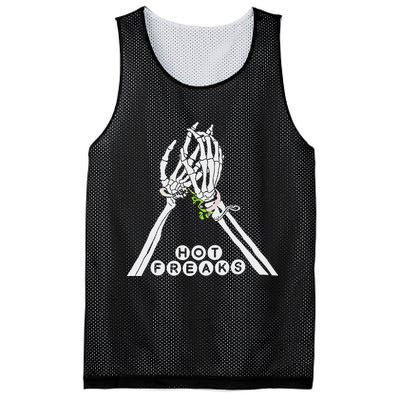Skull Hand Hot Freaks Sweaty Bones Mesh Reversible Basketball Jersey Tank