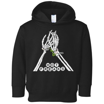 Skull Hand Hot Freaks Sweaty Bones Toddler Hoodie