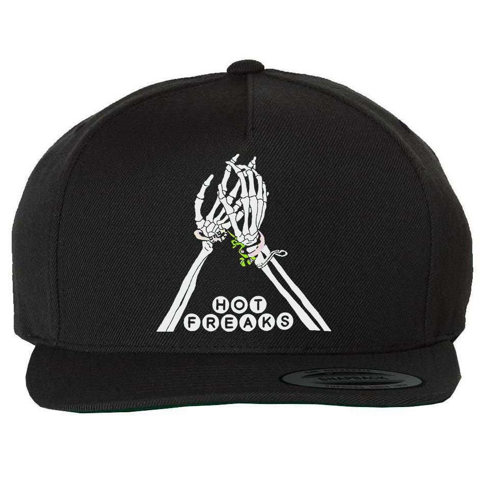 Skull Hand Hot Freaks Sweaty Bones Wool Snapback Cap