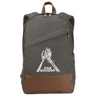 Skull Hand Hot Freaks Sweaty Bones Cotton Canvas Backpack