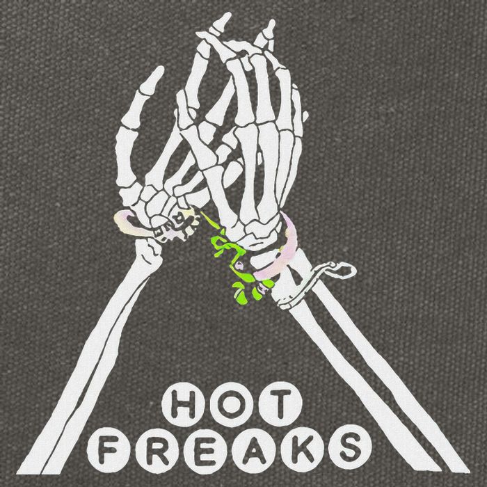 Skull Hand Hot Freaks Sweaty Bones Cotton Canvas Backpack