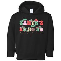 SantaS Ho Ho Ho Festive Holiday Graphic Toddler Hoodie