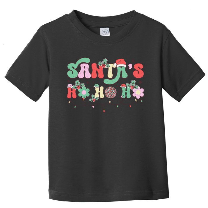 SantaS Ho Ho Ho Festive Holiday Graphic Toddler T-Shirt