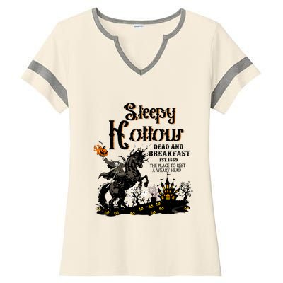 Sleepy Hollow Halloween Ladies Halftime Notch Neck Tee