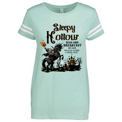 Sleepy Hollow Halloween Enza Ladies Jersey Football T-Shirt