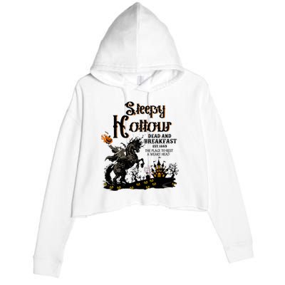 Sleepy Hollow Halloween Crop Fleece Hoodie