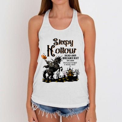 Sleepy Hollow Halloween Women's Knotted Racerback Tank