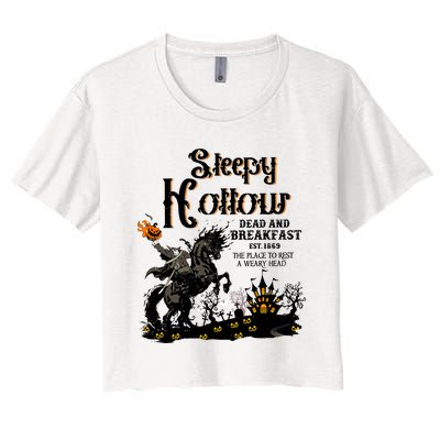 Sleepy Hollow Halloween Women's Crop Top Tee