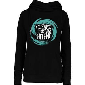 Survived Hurricane Helene Womens Funnel Neck Pullover Hood