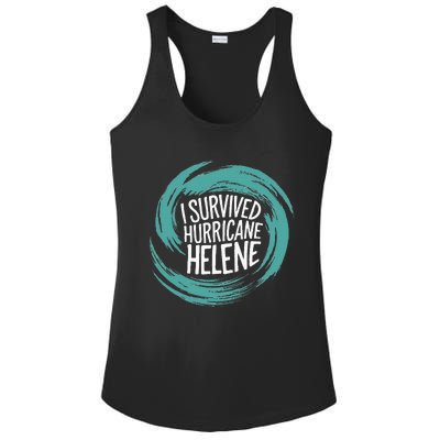 Survived Hurricane Helene Ladies PosiCharge Competitor Racerback Tank