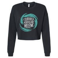 Survived Hurricane Helene Cropped Pullover Crew