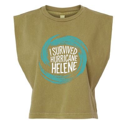 Survived Hurricane Helene Garment-Dyed Women's Muscle Tee