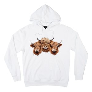 Scottish Hairy Highland Cows Apparel Coos Family Fun Hoodie