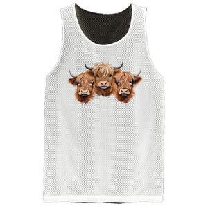 Scottish Hairy Highland Cows Apparel Coos Family Fun Mesh Reversible Basketball Jersey Tank