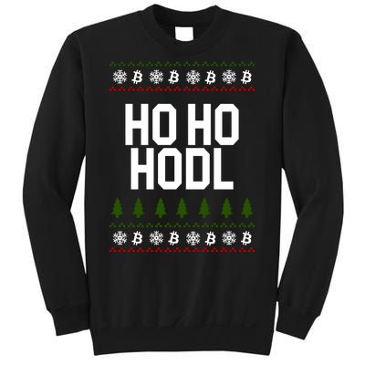 Santa Ho Ho Hodl Funny Crypto Ugly Christmas Sweatshirt