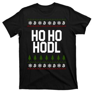 Santa Ho Ho Hodl Funny Crypto Ugly Christmas T-Shirt