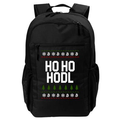 Santa Ho Ho Hodl Funny Crypto Ugly Christmas Daily Commute Backpack