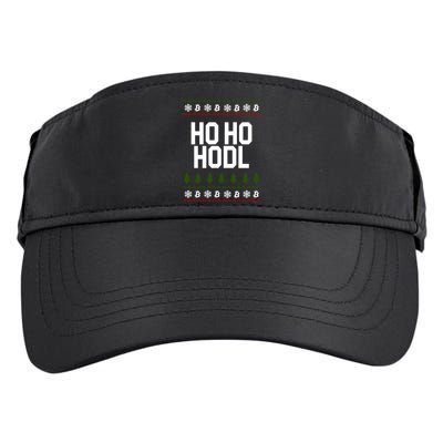 Santa Ho Ho Hodl Funny Crypto Ugly Christmas Adult Drive Performance Visor