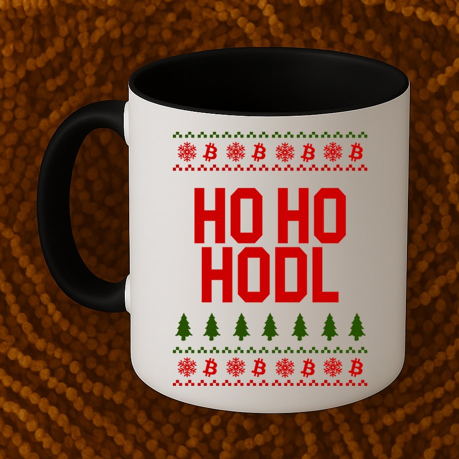 Santa Ho Ho Hodl Funny Crypto Ugly Christmas Mug