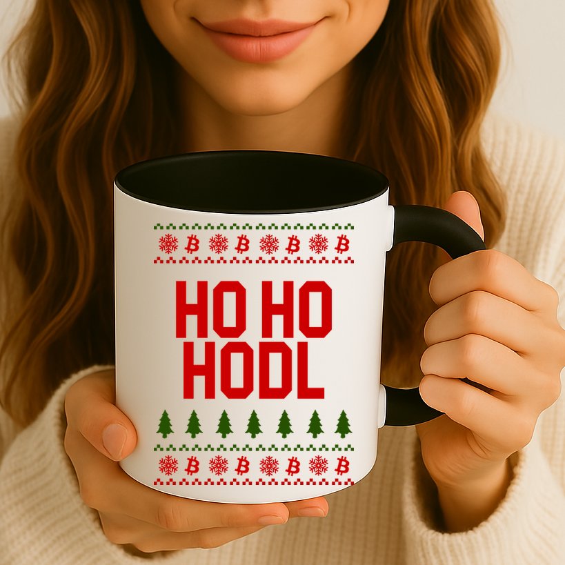Santa Ho Ho Hodl Funny Crypto Ugly Christmas Mug