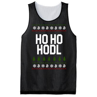 Santa Ho Ho Hodl Funny Crypto Ugly Christmas Mesh Reversible Basketball Jersey Tank