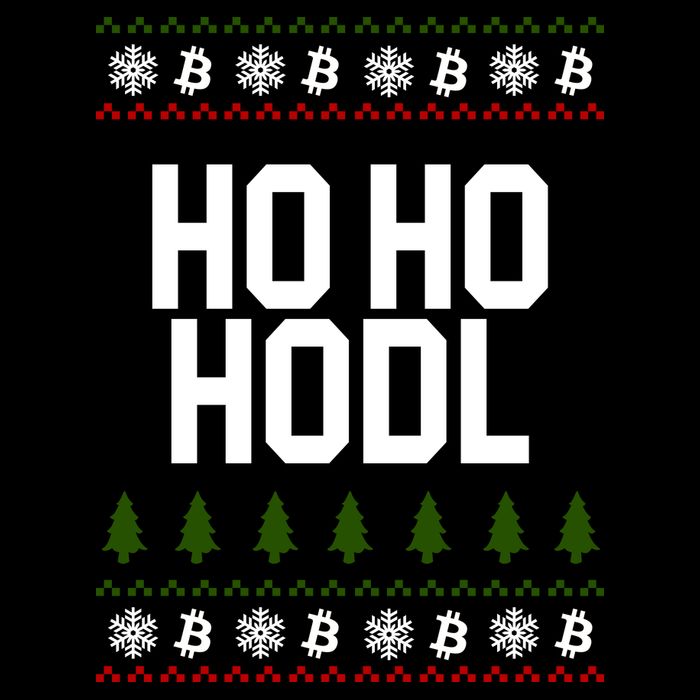 Santa Ho Ho Hodl Funny Crypto Ugly Christmas Wool Snapback Cap