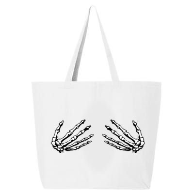 Skeleton Hands Holding Boobs 25L Jumbo Tote