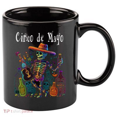 Sip Happens. Happy Cinco De Mayo! 12 11oz C Handle Ceramic Mug