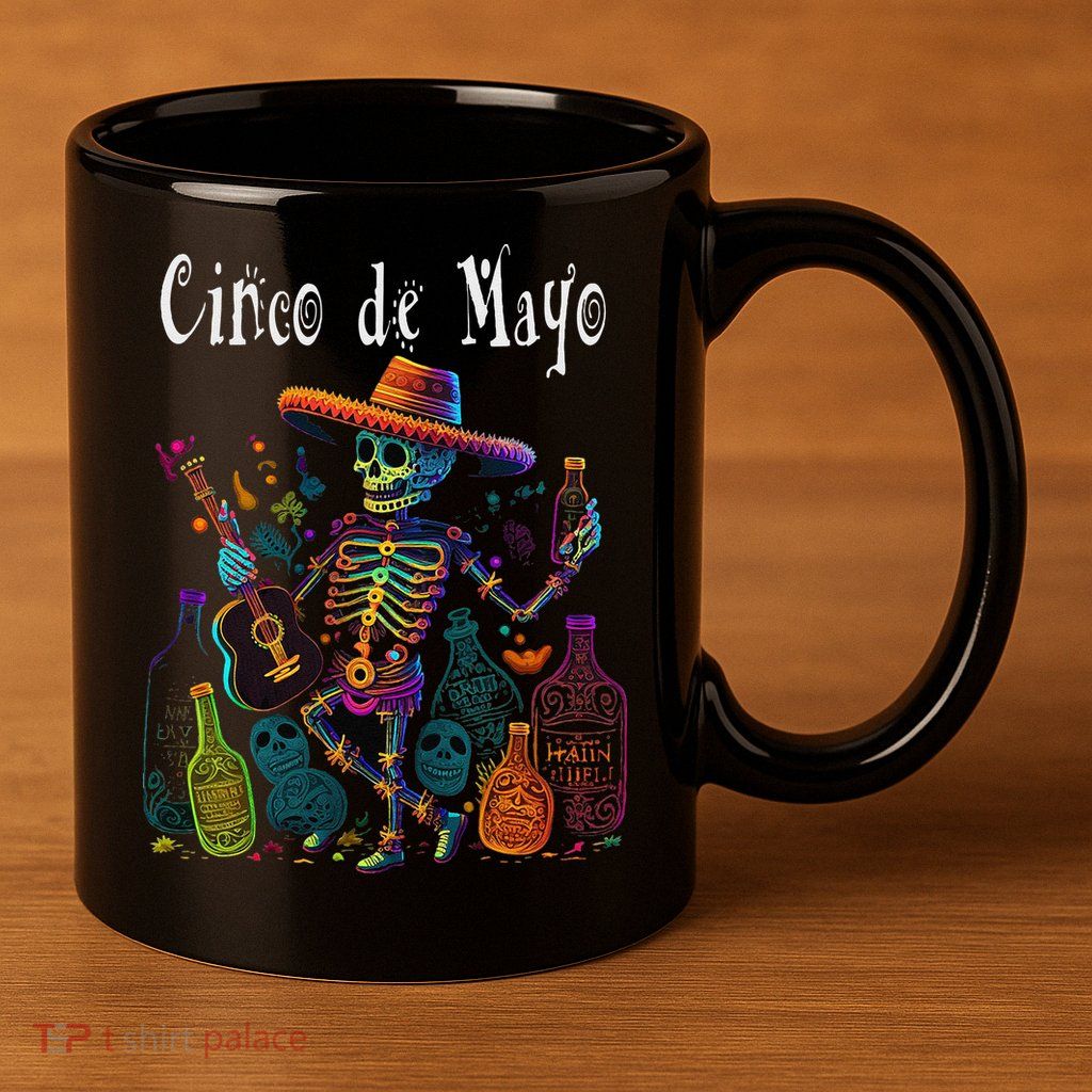 Sip Happens. Happy Cinco De Mayo! 12 11oz C Handle Ceramic Mug