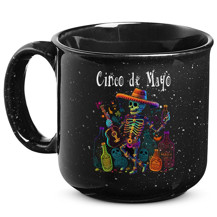 Sip Happens. Happy Cinco De Mayo! 12 15oz Campfire Ceramic Mug