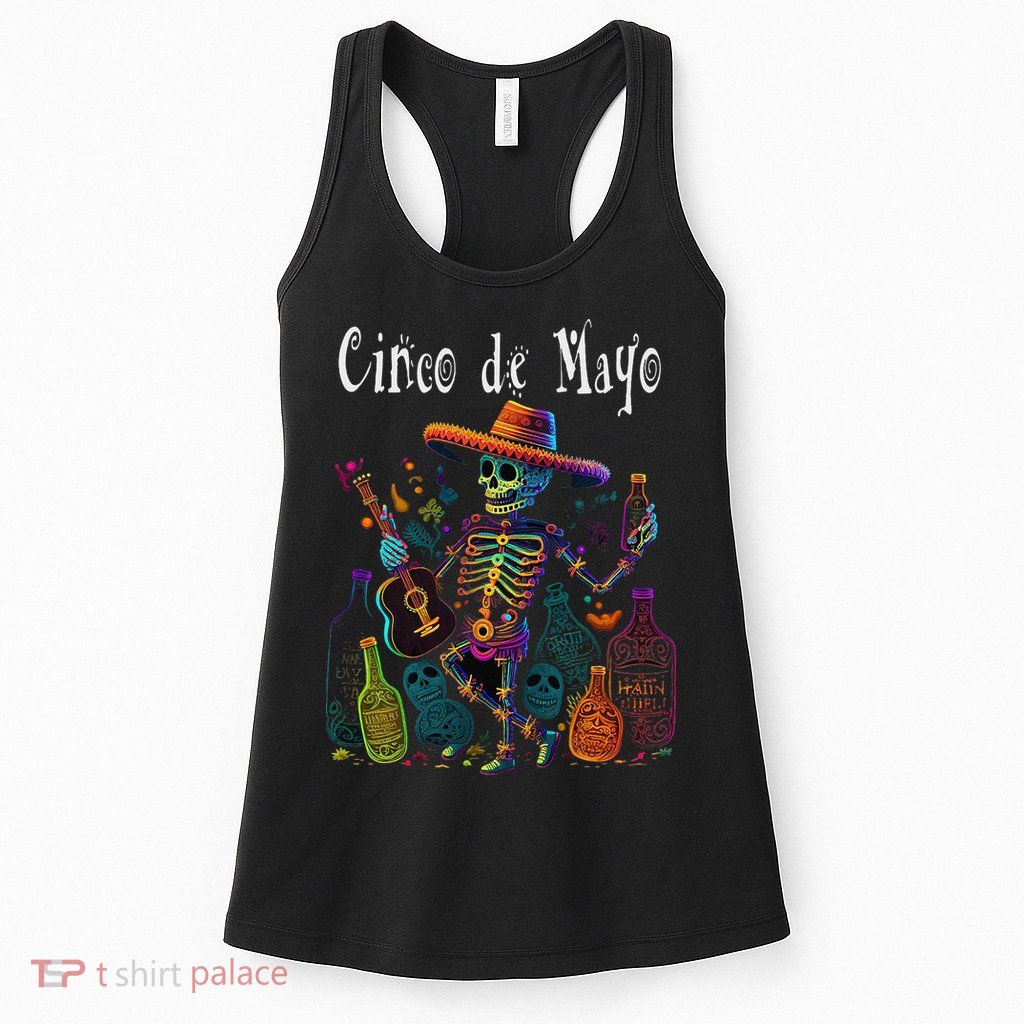 Sip Happens. Happy Cinco De Mayo! 12 Womens Tank Top