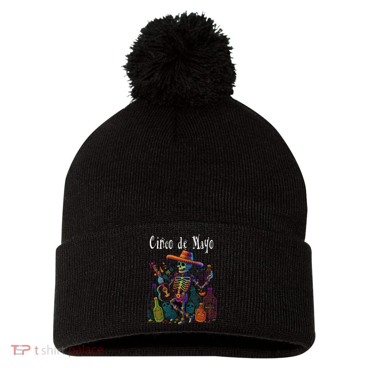 Sip Happens. Happy Cinco De Mayo! 12 Pom Pom 12in Knit Beanie