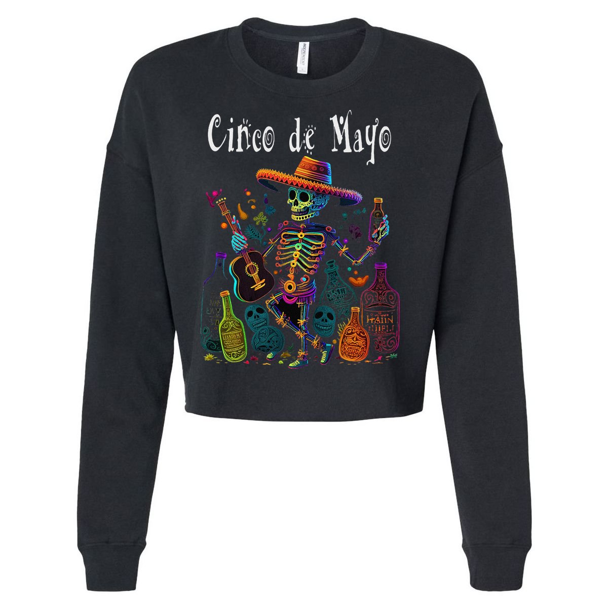 Sip Happens. Happy Cinco De Mayo! 12 Cropped Pullover Crew