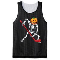 Skeleton Hockey Halloween Pumpkin Mesh Reversible Basketball Jersey Tank