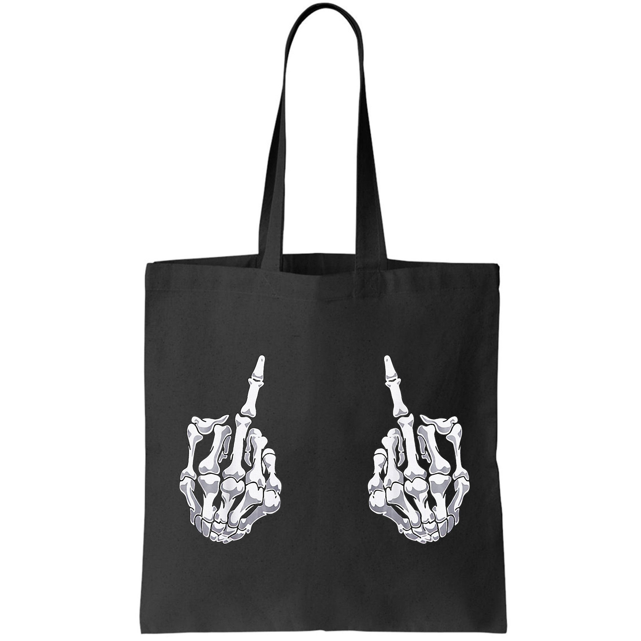 Skeleton Hand Halloween Bones Middle Finger Skull Bag