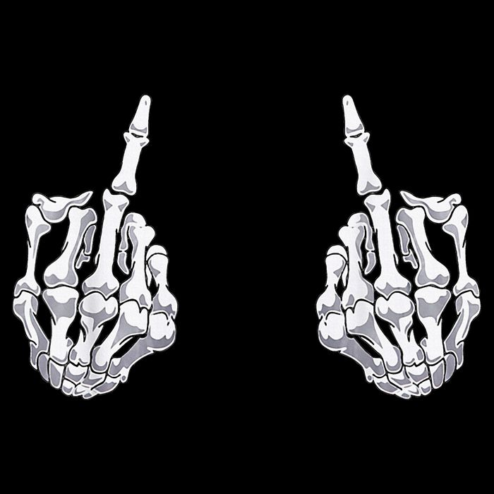 Skeleton Hand Halloween Bones Middle Finger Skull Bag
