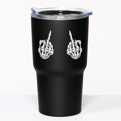 Skeleton Hand Halloween Bones Middle Finger Skull Tumbler