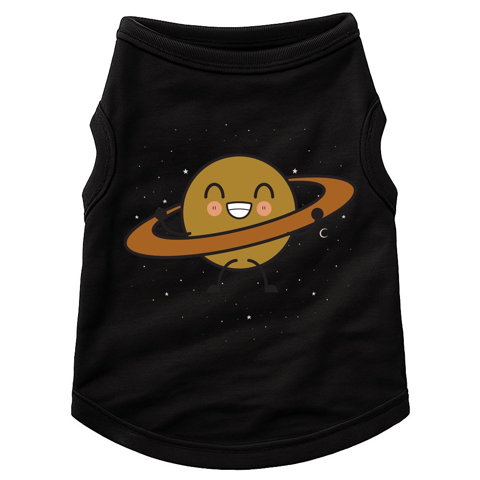 Saturn Hula Hoop Space Cute Doggie Tank