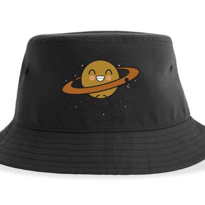 Saturn Hula Hoop Space Cute Sustainable Bucket Hat