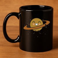 Saturn Hula Hoop Space Cute 11oz C Handle Ceramic Mug