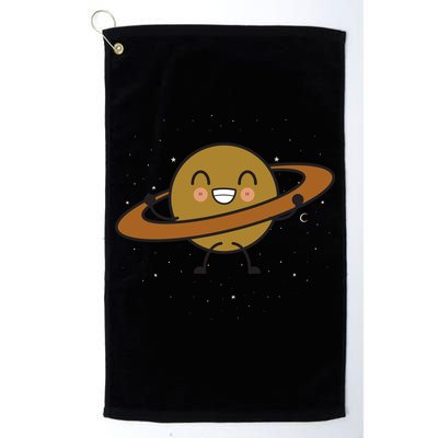 Saturn Hula Hoop Space Cute Golf Towel