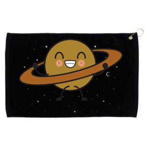 Saturn Hula Hoop Space Cute Grommeted Golf Towel