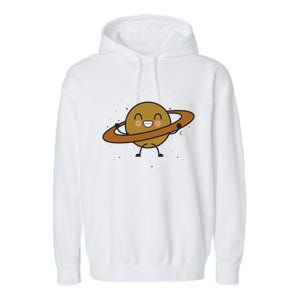 Saturn Hula Hoop Space Cute Garment-Dyed Fleece Hoodie