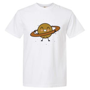 Saturn Hula Hoop Space Cute Garment-Dyed Heavyweight T-Shirt