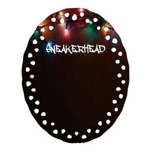 Sneakerhead Hip Hop Gift Ceramic Oval Ornament