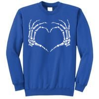 Skeleton Hands Heart Sign Retro Halloween Costume Sweatshirt